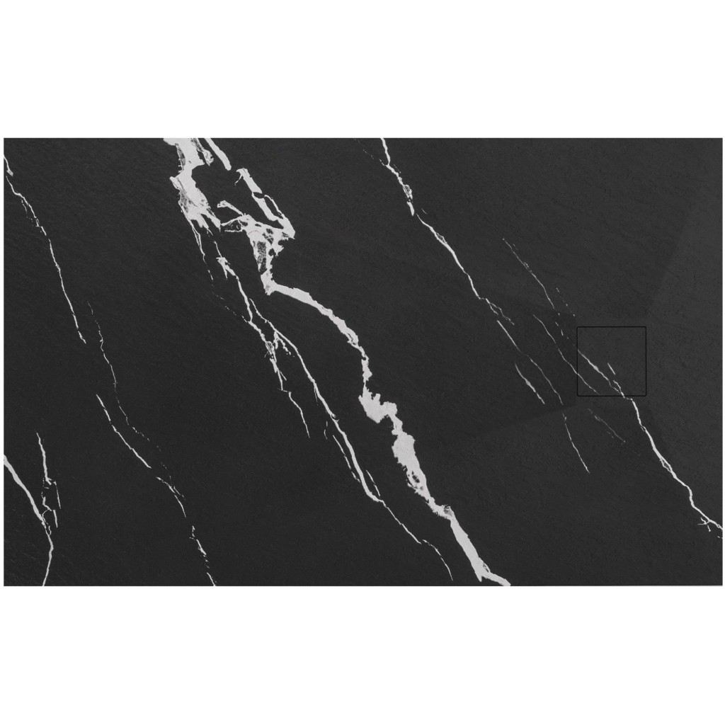 душевой поддон rea magnum carrara black 90x120 черный мрамор