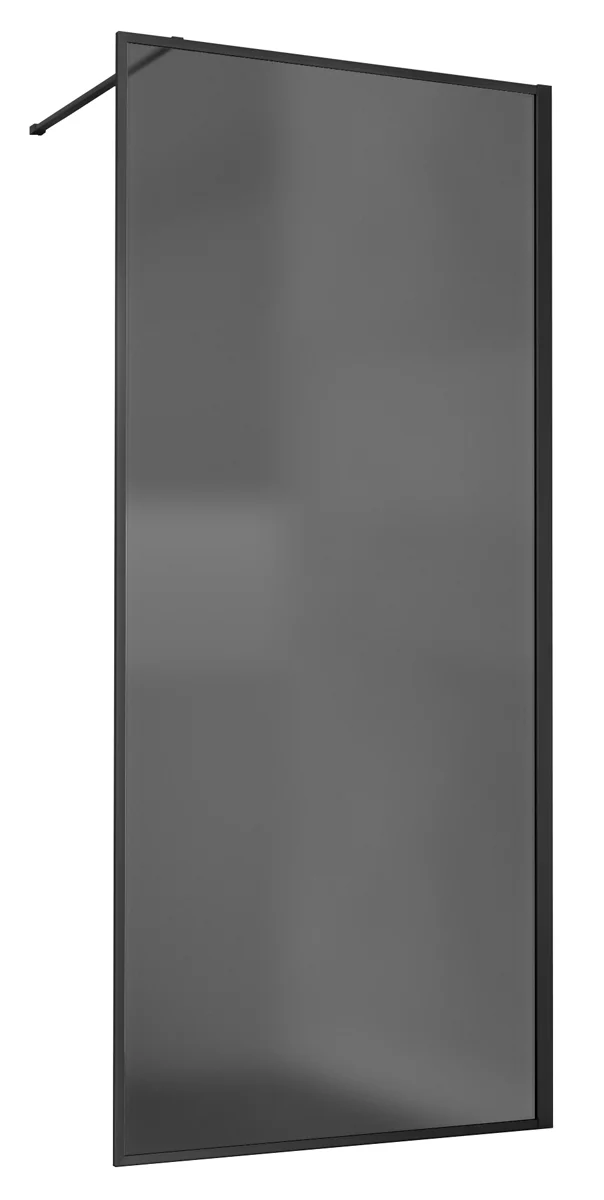 душевая стенка vincea walk-in vsw-1hp100gfb 100x200 стекло тонированное / профиль черный матовый