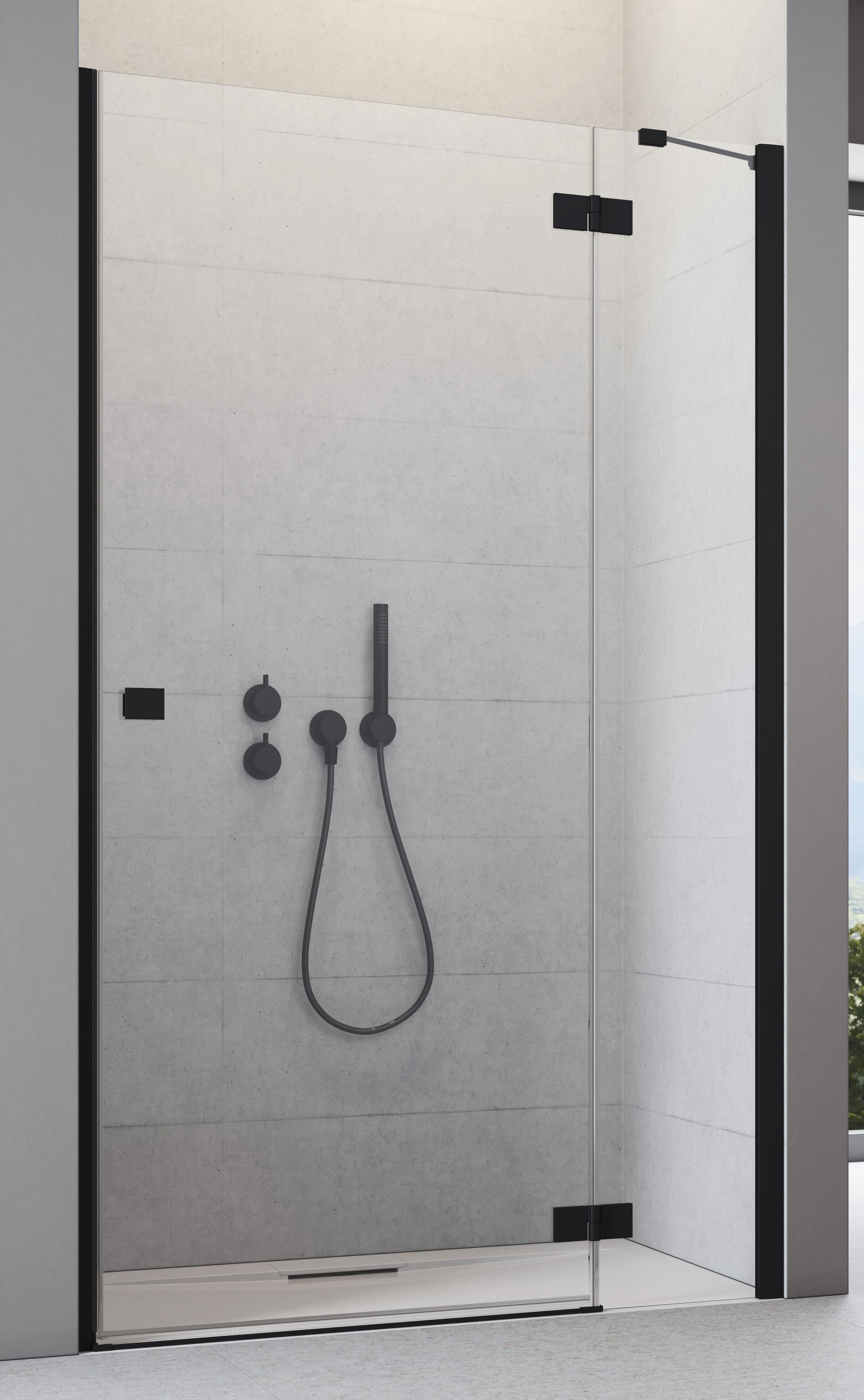 душевая дверь radaway essenza black dwj 80r