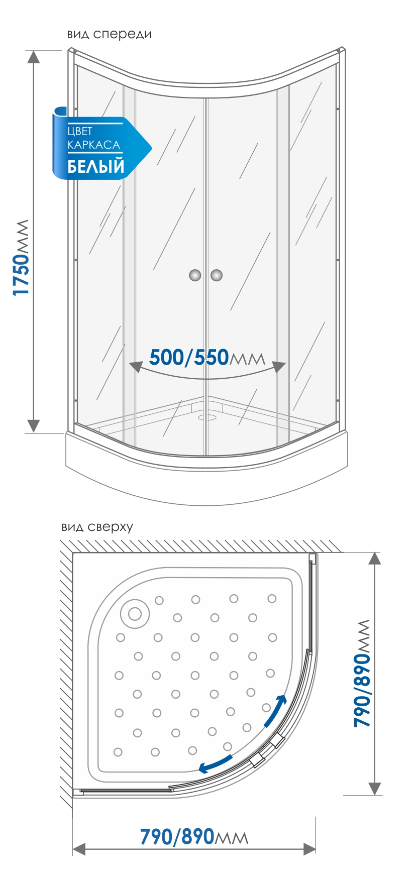 Душевой уголок Gutewetter Practic Rectan GK-404 110x90 (матовый хром/стекло бесцветное) фото 3 душевой уголок gutewetter practic rectan gk-404 110x90 (матовый хром/стекло бесцветное) фото 3