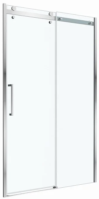 душевая дверь belbagno marino_2-bf-1-130-c-cr 130x195 стекло прозрачное, профиль хром