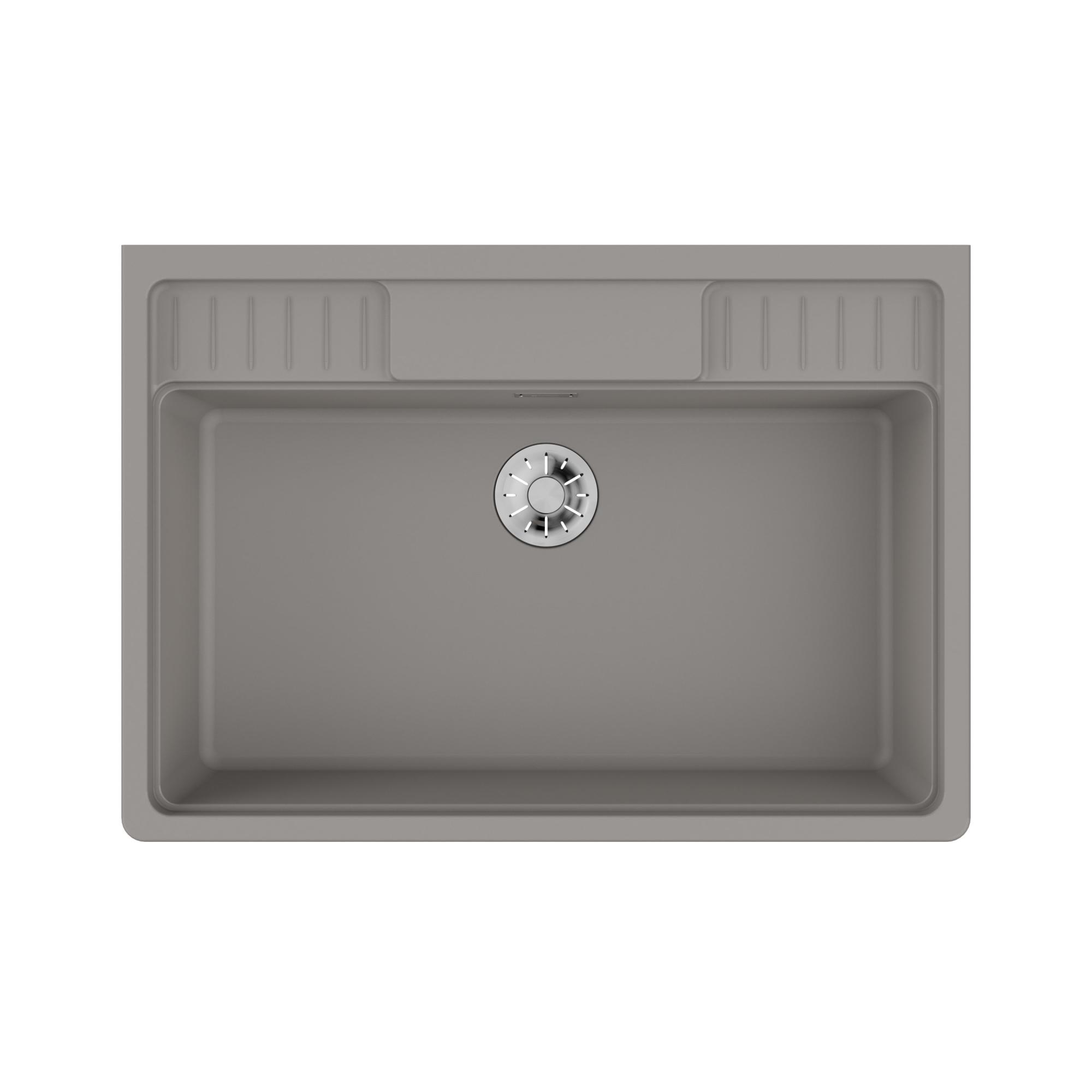 кухонная мойка omoikiri kinokawa 90-gr 4993854 90x63,5 серый
