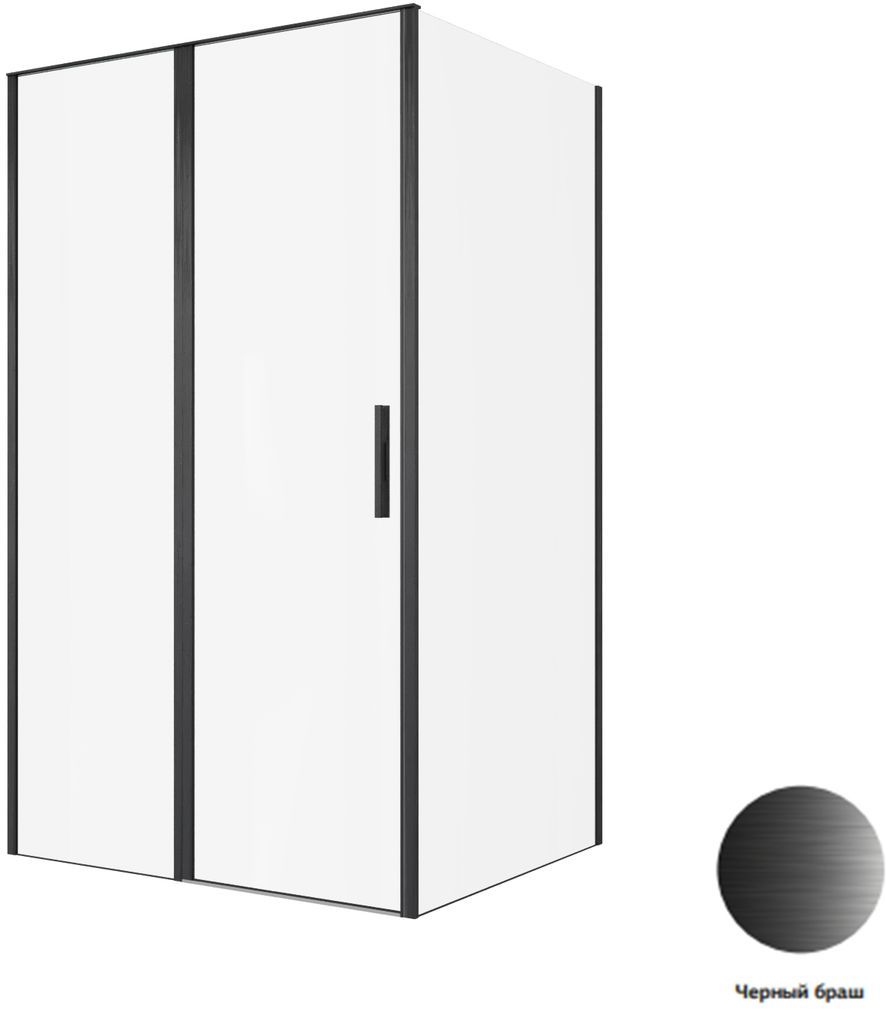 душевой уголок allen brau priority 269531 100x100 стекла прозрачные, черные