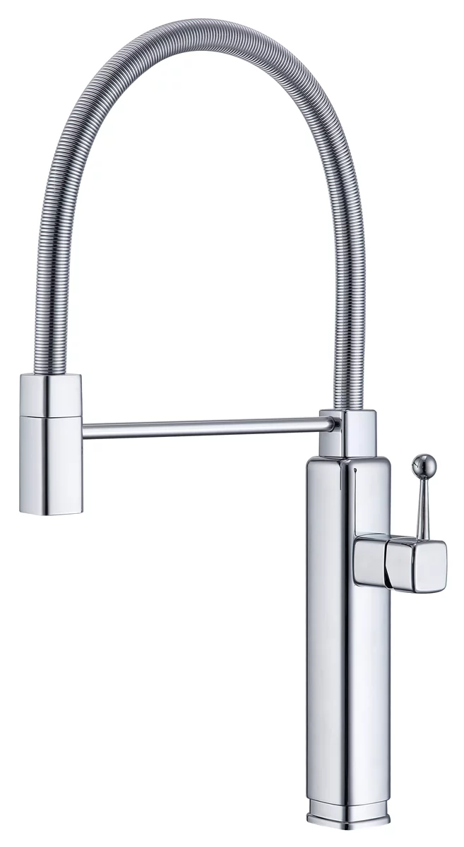 смеситель для кухни vincea vkf-101ch хром