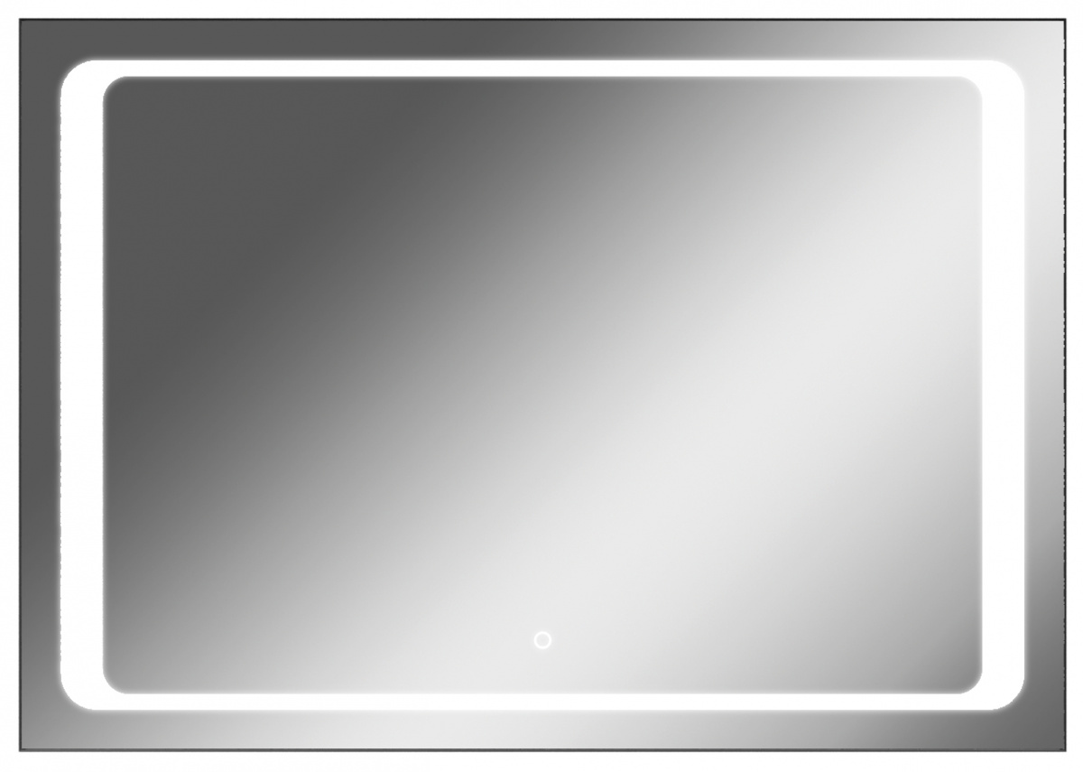 зеркало домино galaxy 100x70 black alum, с подсветкой sansa