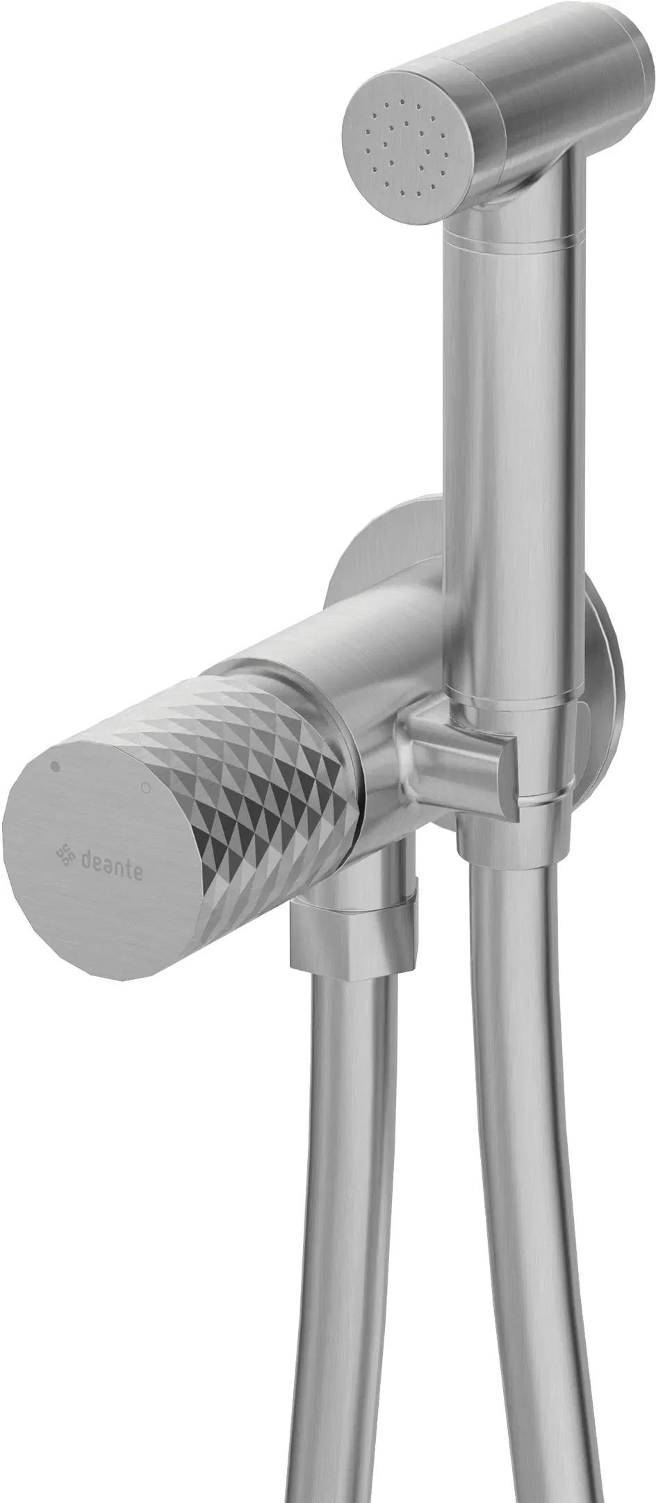 смеситель для биде deante silia hexa bhs_f34m брашированная сталь