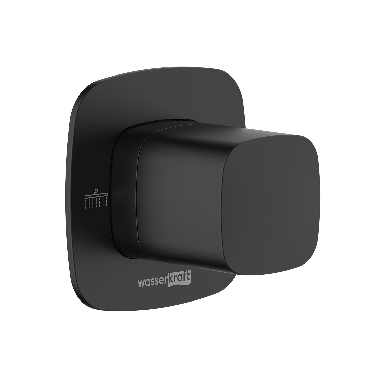 переключатель на 2 выхода wasserkraft a264 черный soft-touch