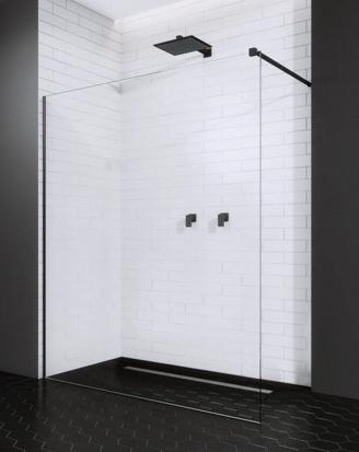 душевой уголок radaway walk-in modo new black ii 80
