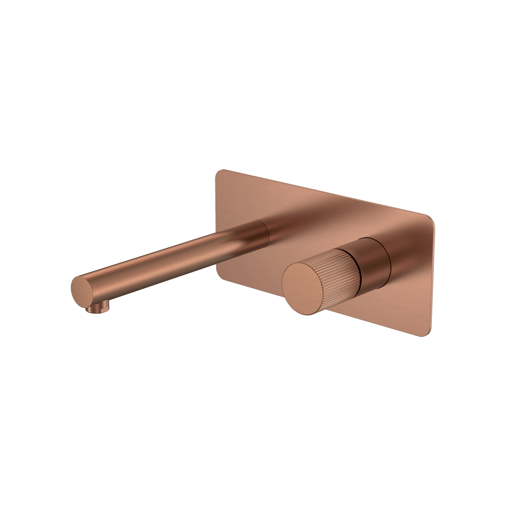 смеситель для умывальника boheme stick copper brushed 125-cb.3 брашированная медь (ручка linea)