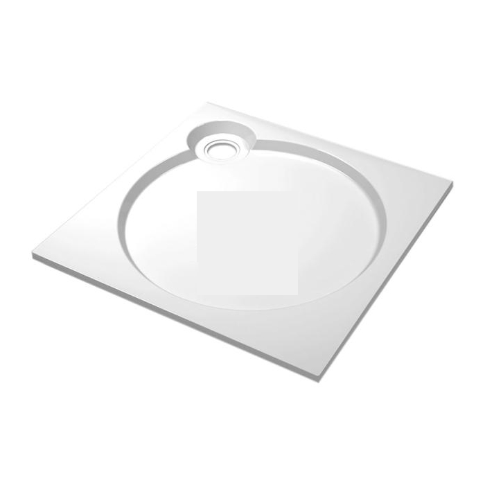 душевой поддон cezares tray-s-a-90-56-w 90x90 без сифона, белый