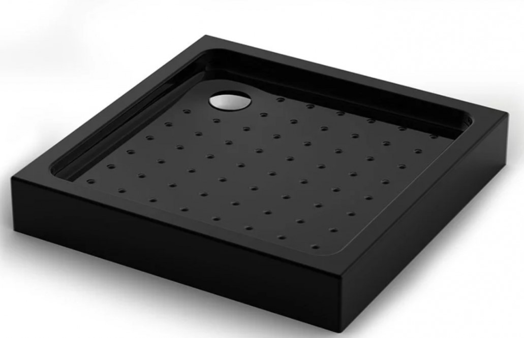 душевой поддон veconi tezeo acrylic tz52b-100-c5 100x100 черный