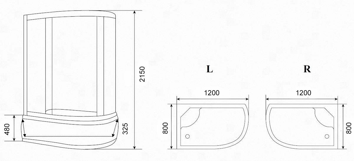 Душевая дверь Gutewetter Guwer GK-664D 295 (бронза) фото 3 душевая дверь gutewetter guwer gk-664d 295 (бронза) фото 3