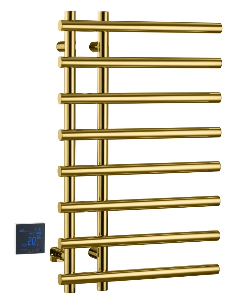 полотенцесушитель электрический круглый сухой boheme uno 722-g 800x500 gold