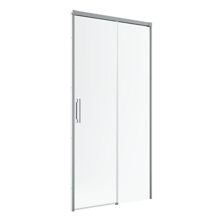 душевая дверь radaway idea brushed nickel dwj 110x200,5 правая, стекла прозрачные, профиль брашированный никель