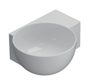 умывальник накладной globo t-edge te040bi белый