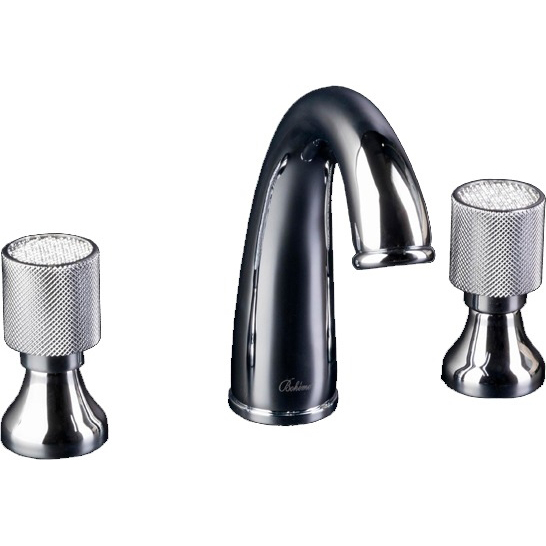 смеситель на три отверстия boheme royale cristal 277-royal/crst black