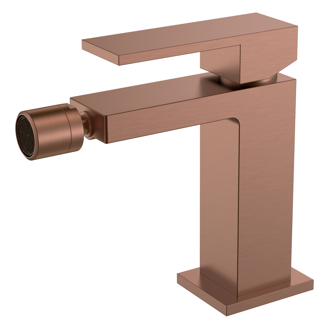 смеситель для биде boheme qubic 476-brb brushed bronze, брашированная бронза