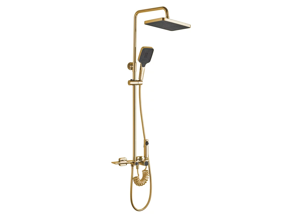 душевая система rea helix gold p6619 золото
