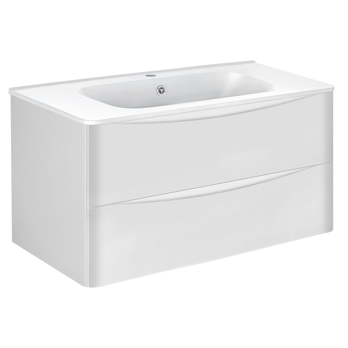 тумба подвесная vincea paola 1000 g.white vmc-2p100gw белый глянец