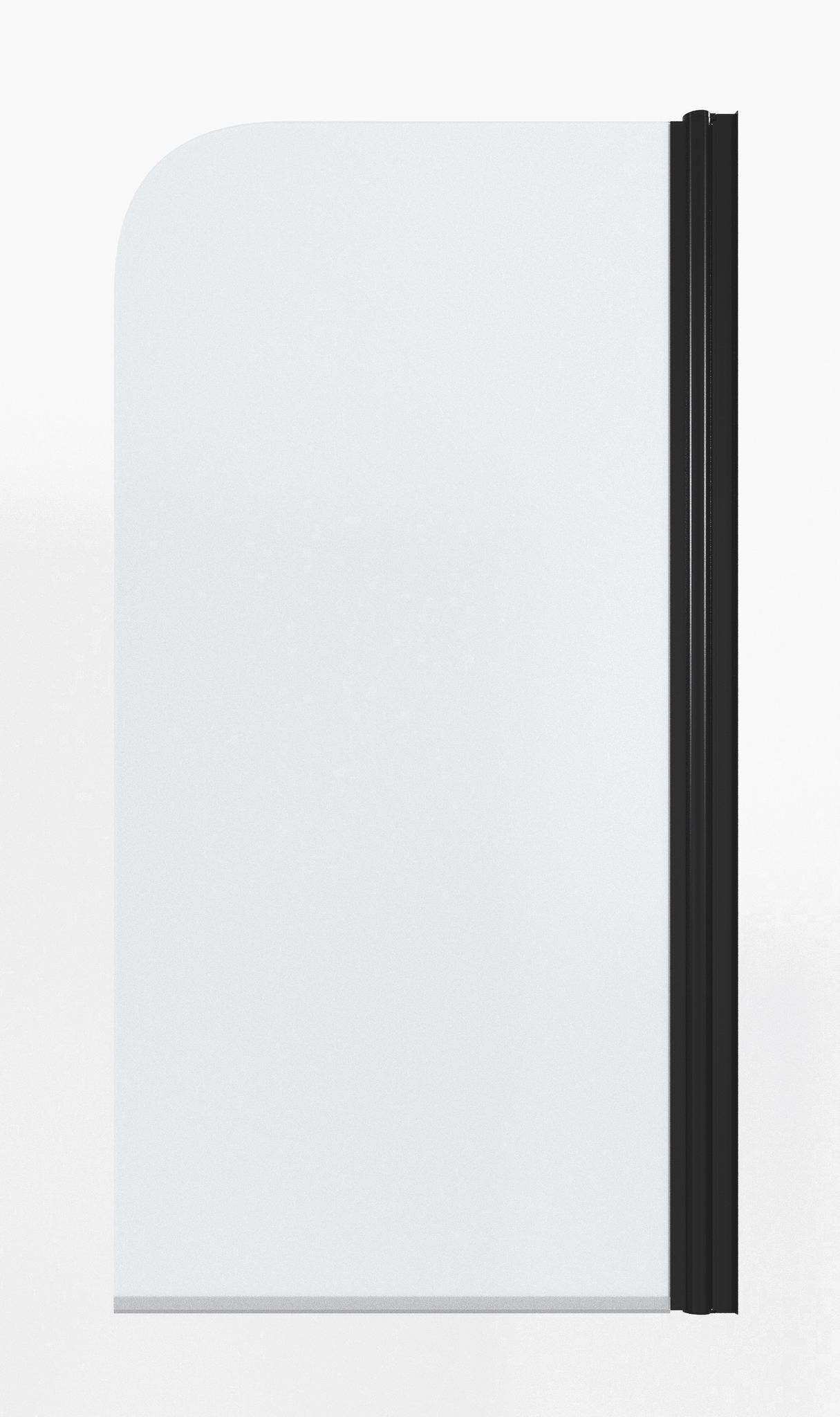 шторка на ванну timo tcm-80/03c-6 80x140 стекла прозрачные, профиль черный
