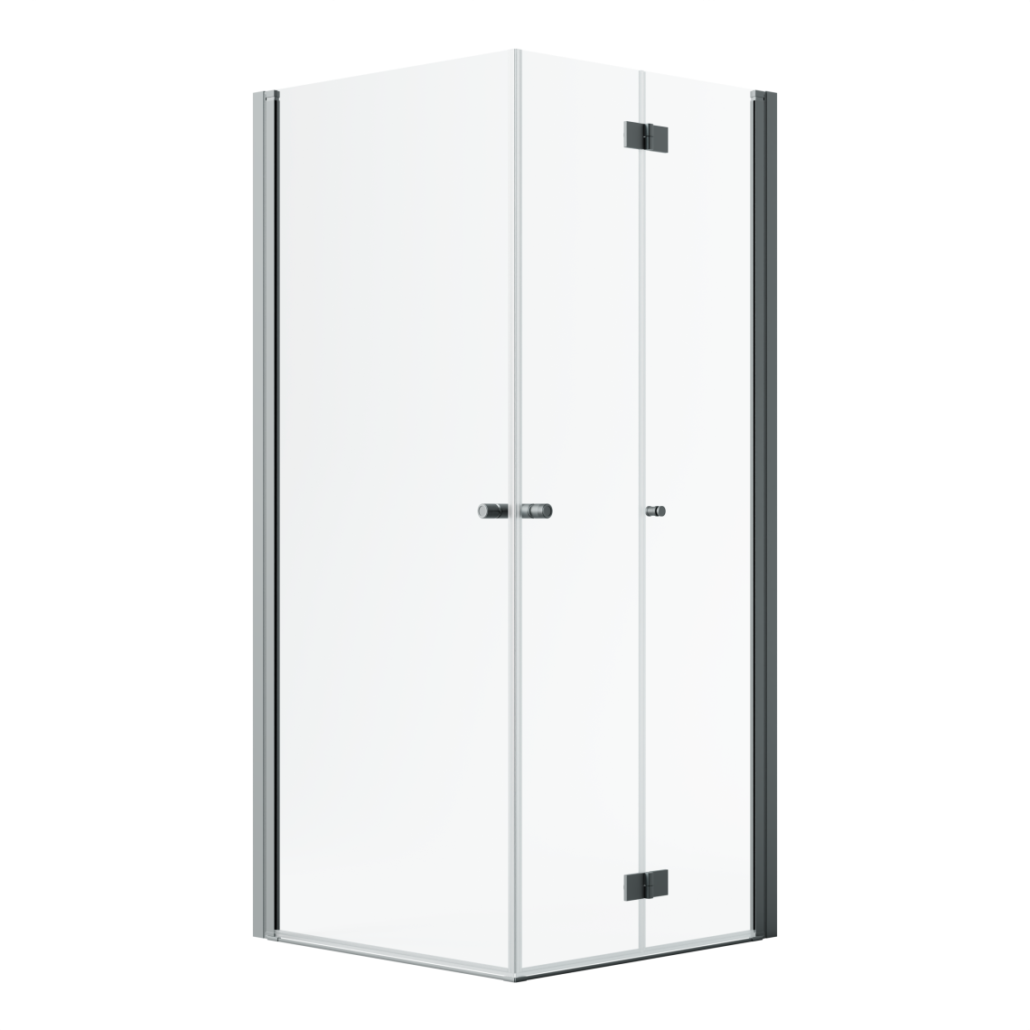 душевой уголок radaway nes black kdd-b 80 r + kdd i 80 l правый, стекла прозрачные, профиль черный