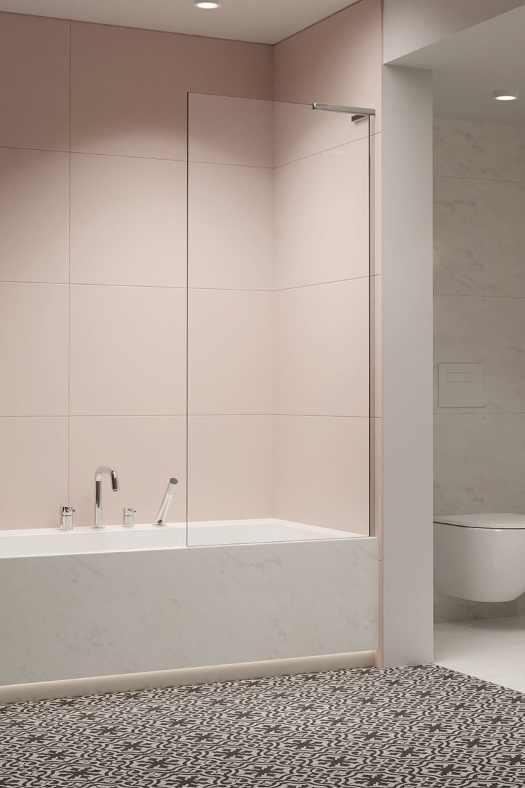 шторка на ванну radaway modo sl pnj ii 60x150 правая, стекла прозрачные, профиль хром