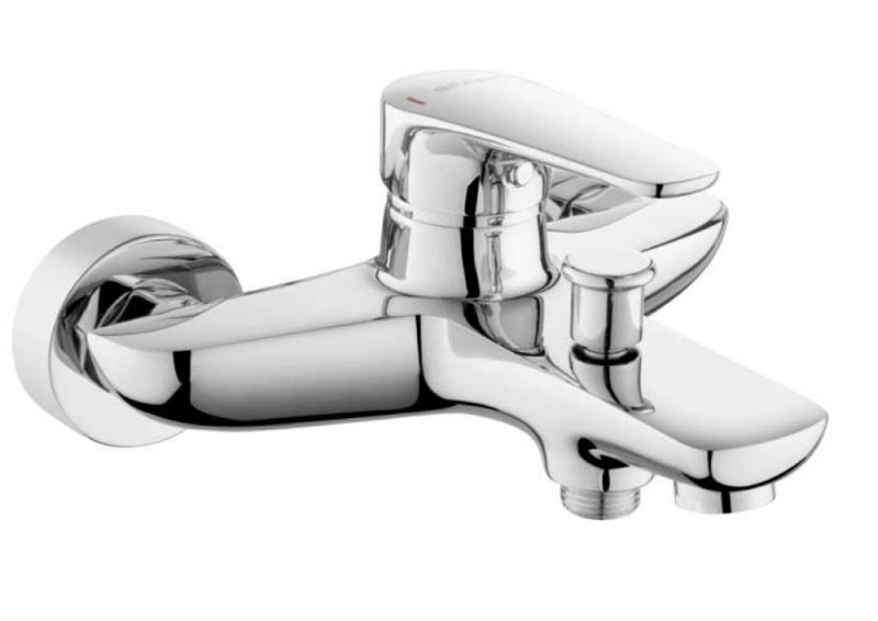 смеситель для ванны с коротким изливом bravat arden f6351385cp-01-rus
