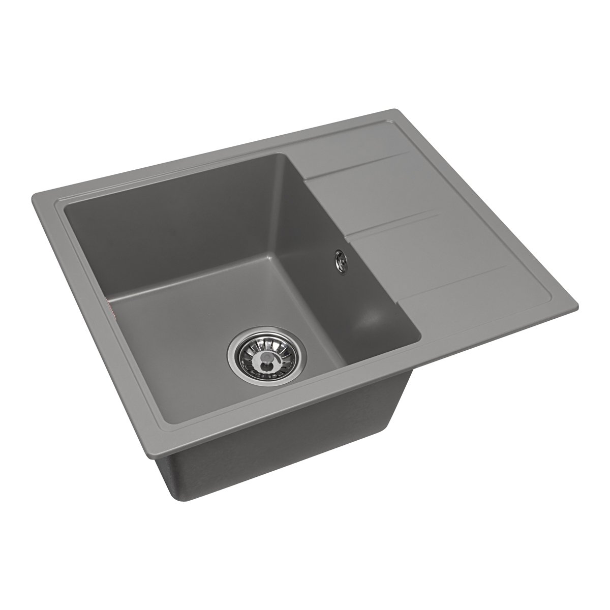 мойка кухонная arfeka alexia 58 shadow grey, серый