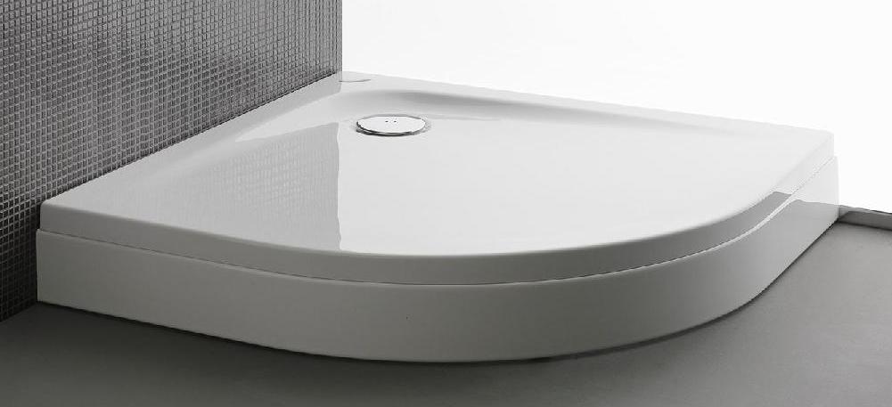 душевой поддон kolpa-san evelin r 90x90 белый глянец