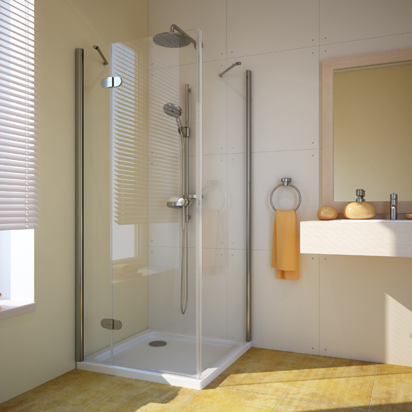 душевой уголок gutewetter lux square gk-103 80x80 (хром)