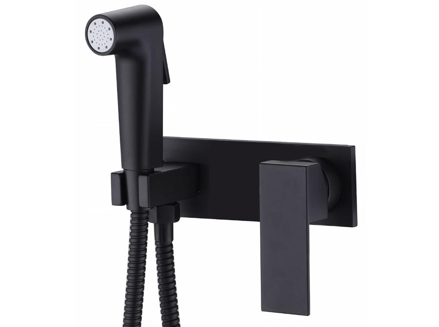 смеситель скрытого  монтажа для биде ahti hamina black ha305217 черный