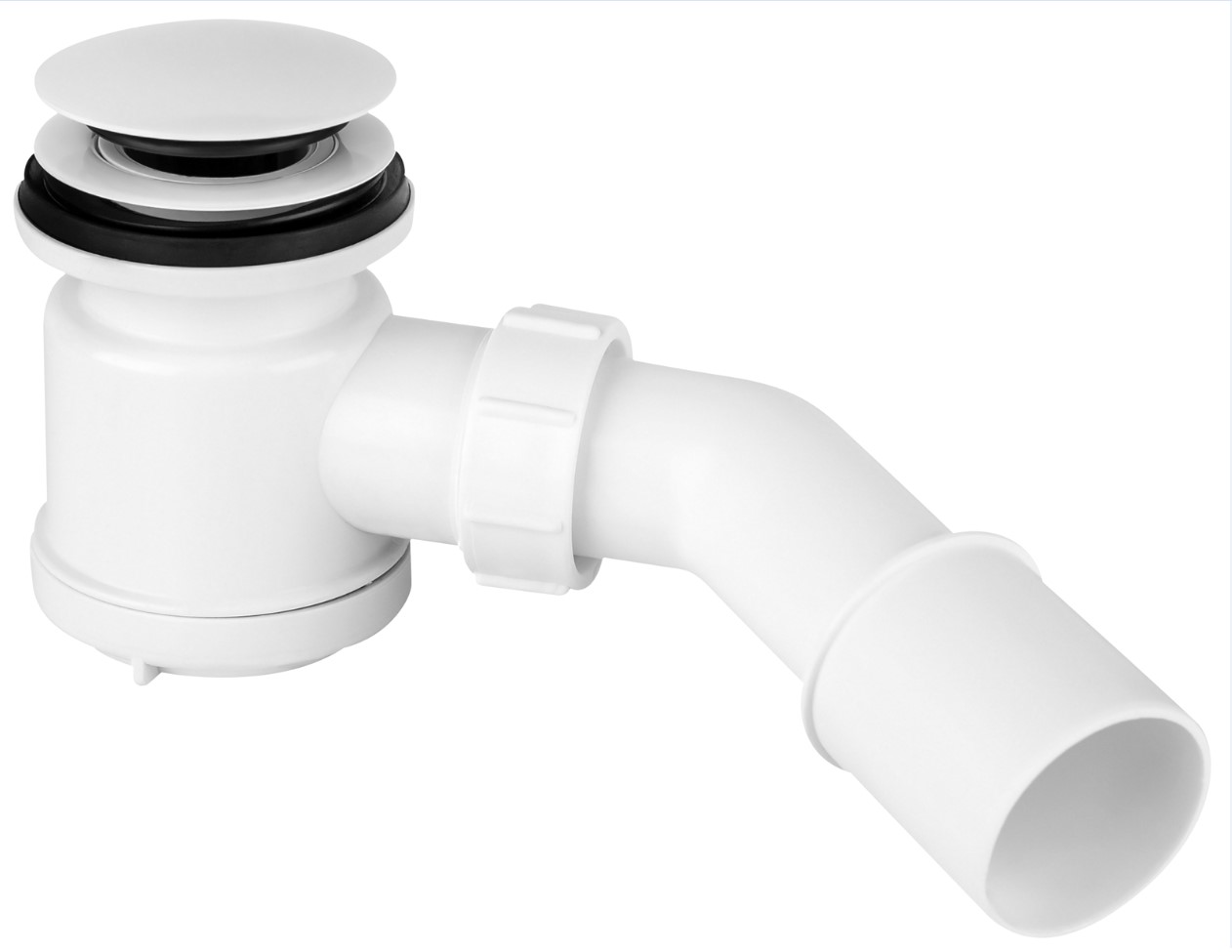 сифон для поддона mcalpine hc26clcp-wh click-clack