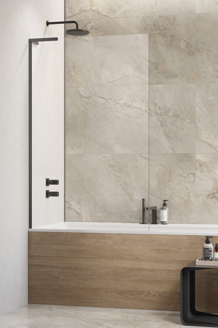 шторка на ванну radaway modo sl brushed gunmetal pnj ii 70x150 левая, стекла прозрачные, профиль брашировнная оружейная сталь