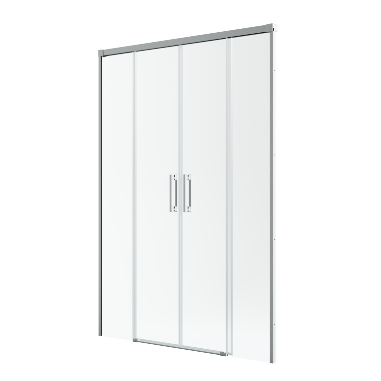 душевая дверь radaway idea brushed nickel dwd 190x200,5 стекла прозрачные, профиль брашированный никель