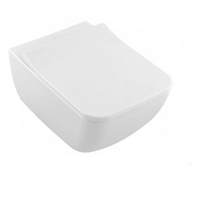 унитаз подвесной villeroy & boch venticello 37,5x56 4611rs01 сиденье duroplast, softclose