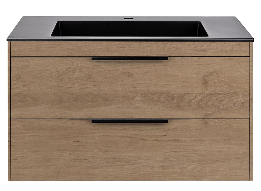 тумба под умывальник vincea chiara 2d 800 n.oak vmc-2c2800no натуральный дуб