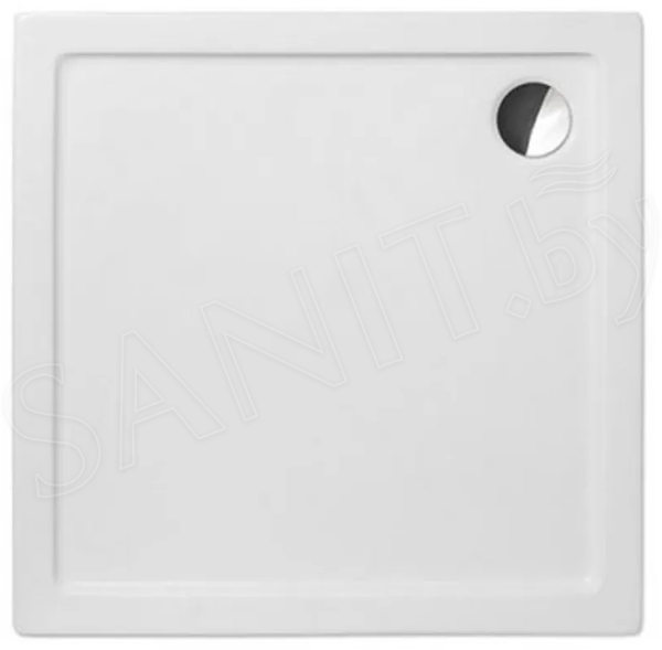 душевой поддон axus kvadro 90x90 белый