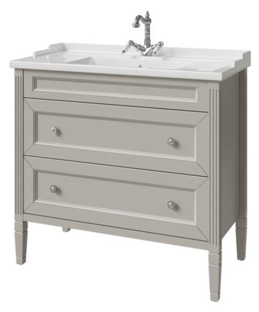 тумба напольная caprigo albion concept 90 34018-sf022 серый глянец