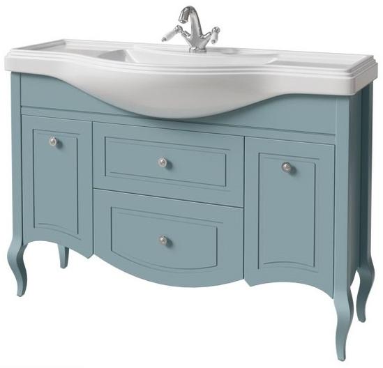 тумба напольная caprigo verona 120 33522-sf015 голубой матовый