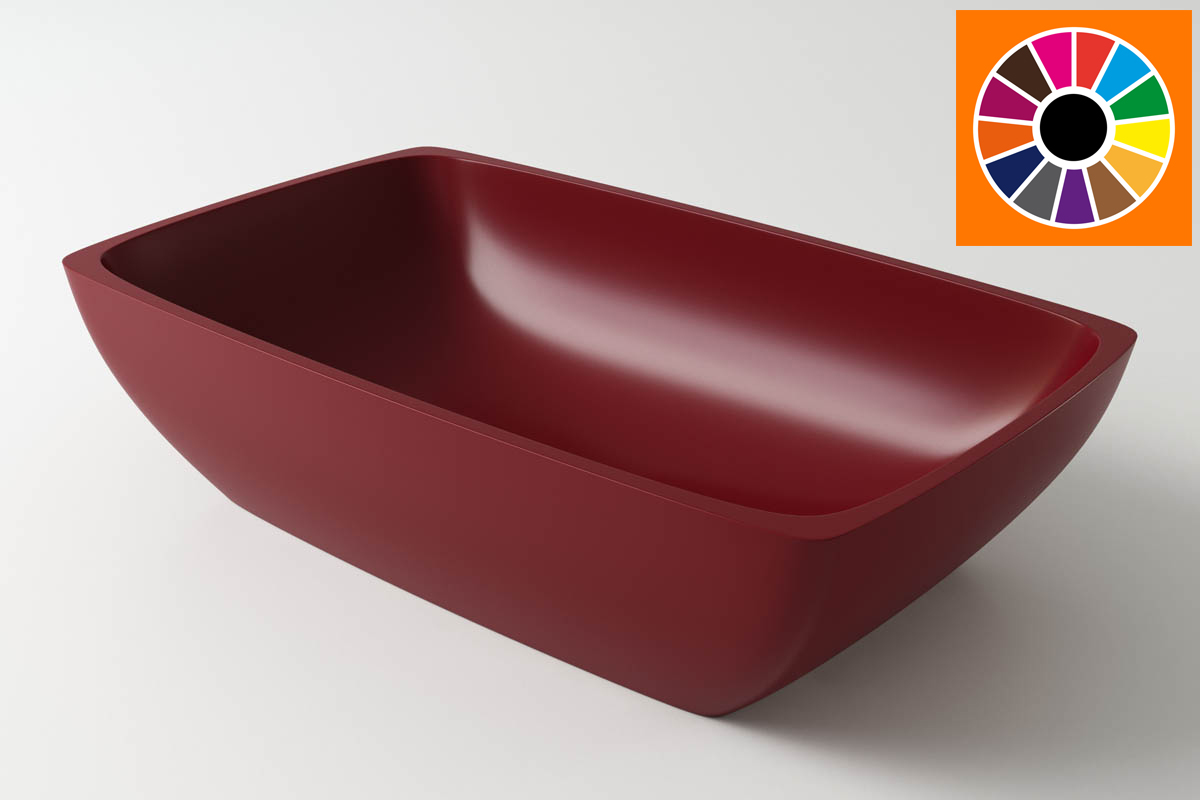 умывальник накладной holbi titan 60x36 sc цветной матовый ral