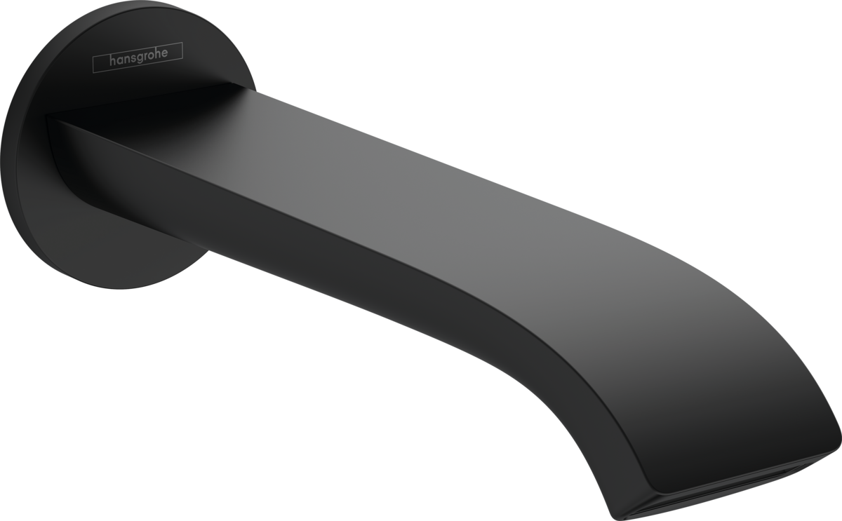 излив настенный hansgrohe vivenis 75410670 черный матовый