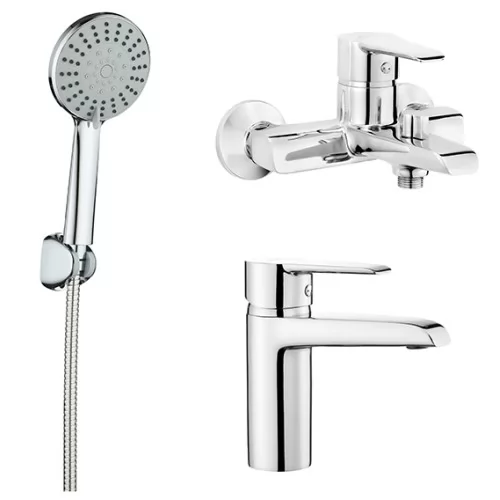 комплект смесителей deante lemon bgla010m хром