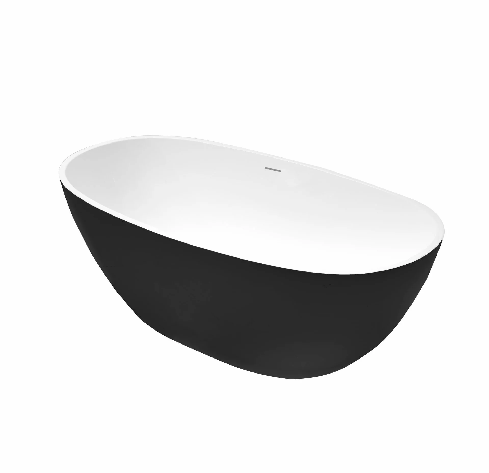 ванна акриловая grossman gr-2403mb classic 150x78 белый/черный