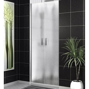 душевая дверь belbagno uno 100x190 стекло шиншилла / профиль хром