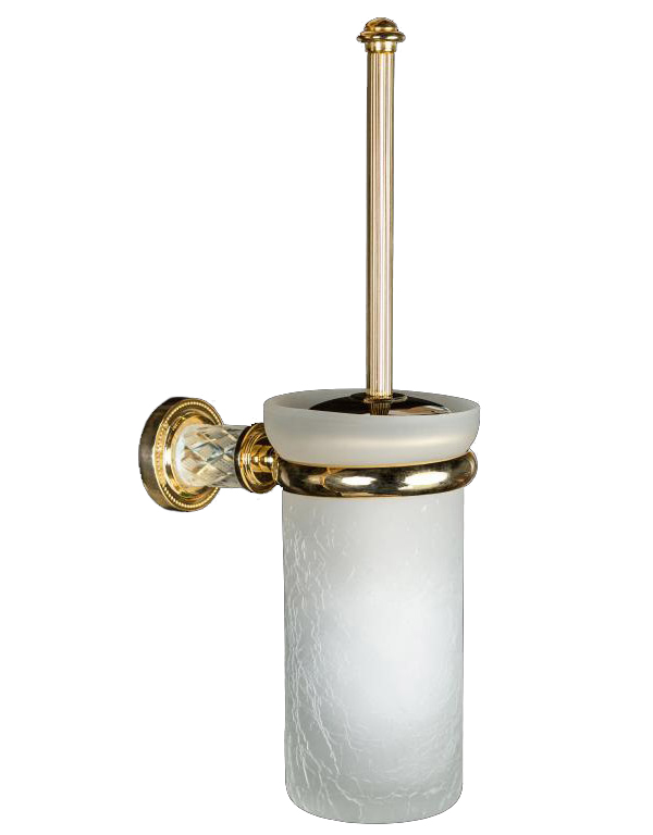 ерш для туалета настенный boheme murano crystal 10913-crst-g золото