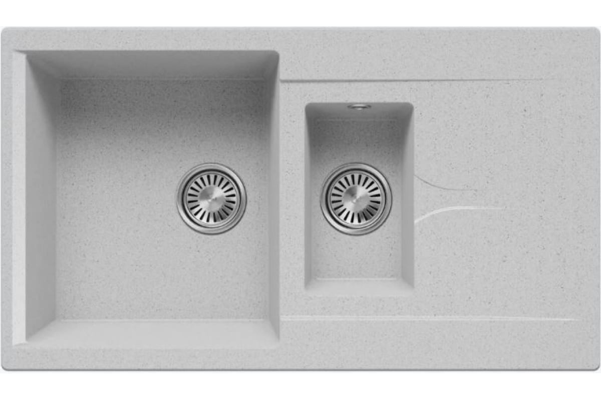 мойка кухонная polygran brig 870 №314 светло-серый
