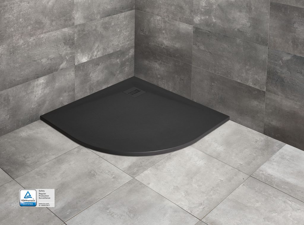 душевой поддон radaway kyntos a black 100x100x3