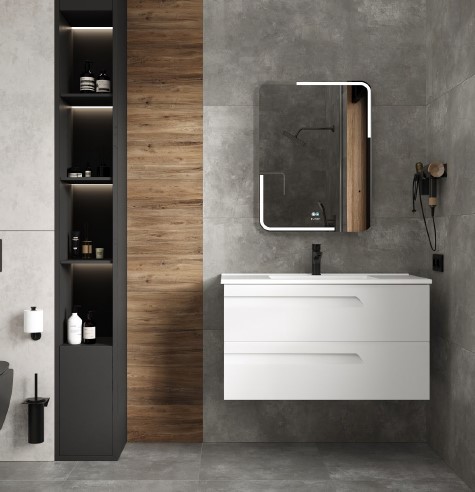зеркало laparet electra 60x80 с подсветкой и подогревом