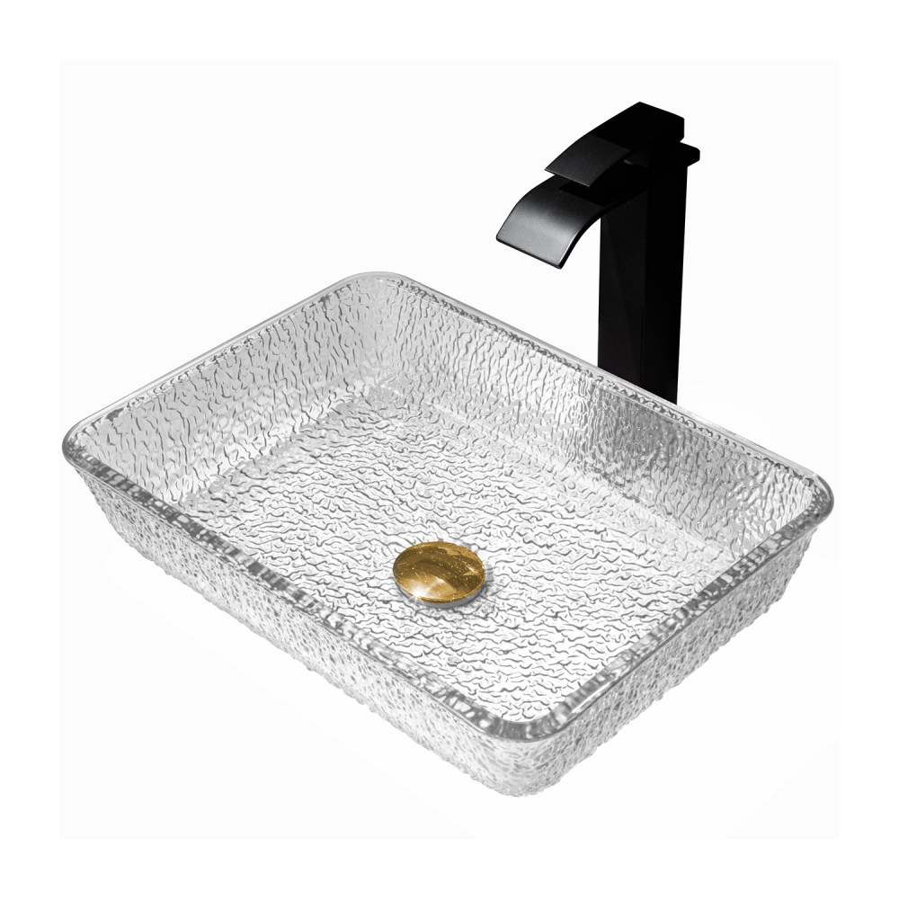 умывальник abber glas ak2313 46x33 прозрачный