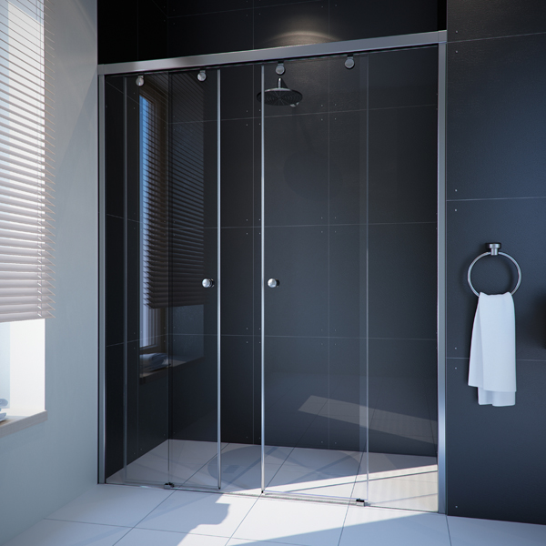 душевая дверь gutewetter slide door gk-864 230 (золото металлик)